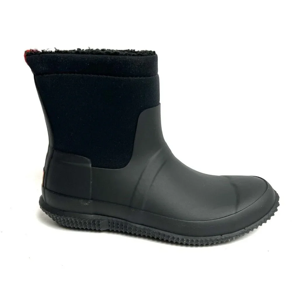 Hunter Mens Original Sherpa Boot Black Size 7 M